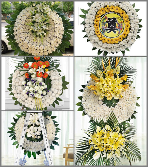 山西晋中榆社县河峪乡牛村村花圈速递